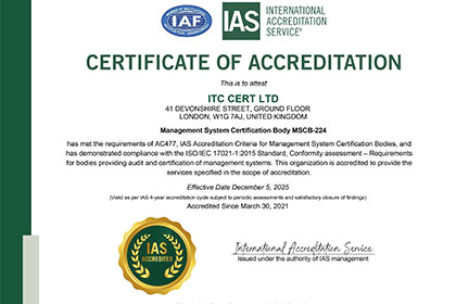 Certificato MSCB-224